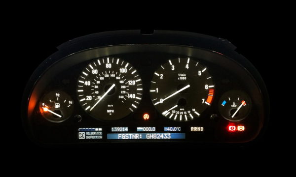 BMW E38 E39 E53 X5 Instrument Cluster White Backlight LED conversion