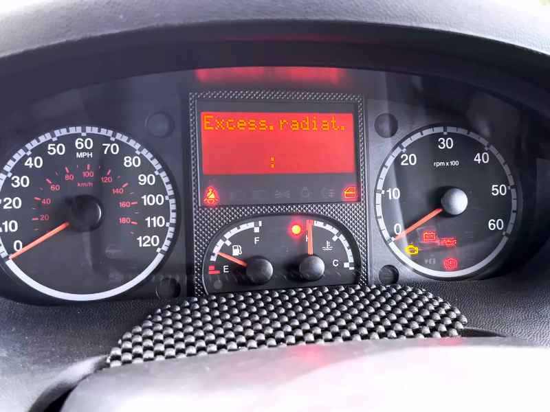 Citroen Relay Excess radiator fluid temperature message