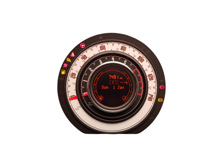 Fiat 500 instrument cluster warning lights repair
