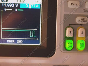 Nissan Elgrand E51 instrument cluster PSU view showing failing